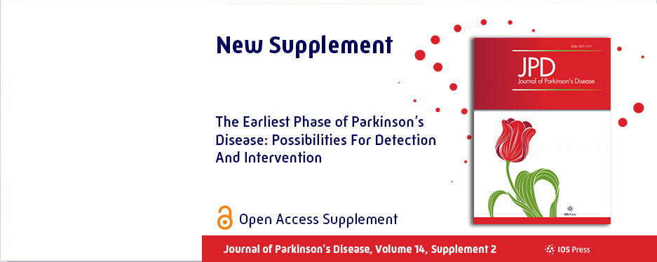 Special Issue: The Earliest Phase of Parkinson’s Disease: Possibilities For Detection And Intervention